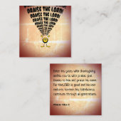 Louange Le Seigneur Emoji Scripture Cartes (Devant / Derrière)