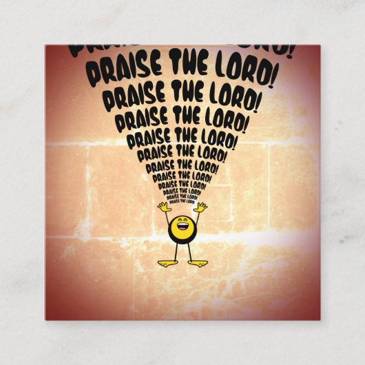 Louange Le Seigneur Emoji Scripture Cartes (Devant)
