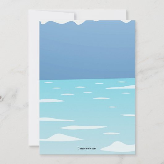 L'ouate dans la mer Invitation (Dos)