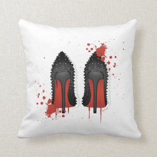 LOUBOUTIN-spatters en -druppels Kussen