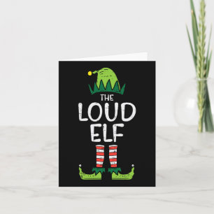 Loud Elf Kerstmis bijpassende kerst voor familie K Kaart