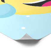 Loud Emoji-Stippen lachen Poster (Hoek)