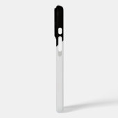 Loud in Silence – Black & White Bold Statement Pho Case-Mate iPhone Case (Achterkant / Links)