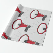 Loud Megaphone Cadeaupapier (Uitgerold)