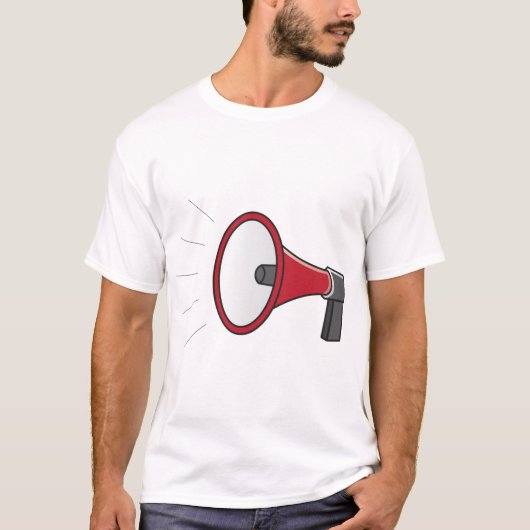 Loud Megaphone T-shirt (Voorkant)