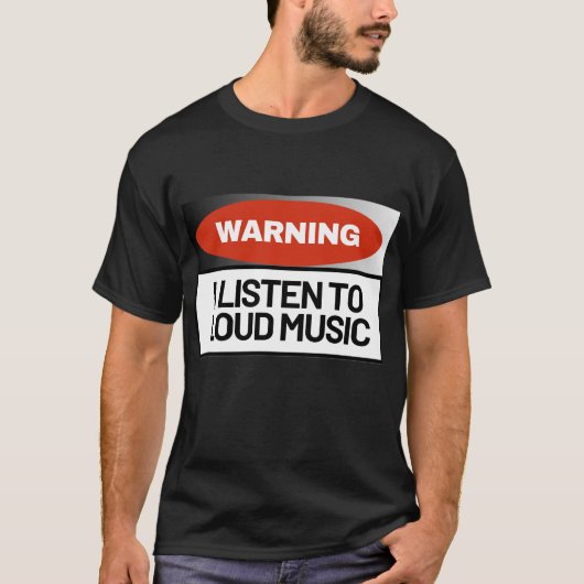 Loud music lover t-shirt (Voorkant)