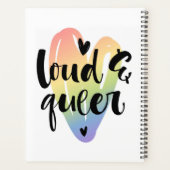 Loud & Queer | Coeur aquarelle (Dos)