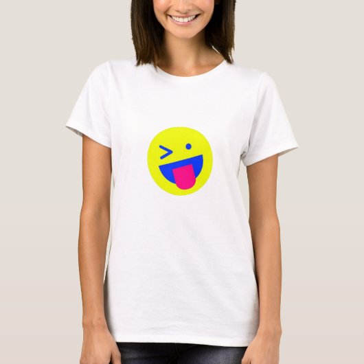 Loud & Trots: Roze, Geel & Wit Grappig T-shirt ( (Voorkant)