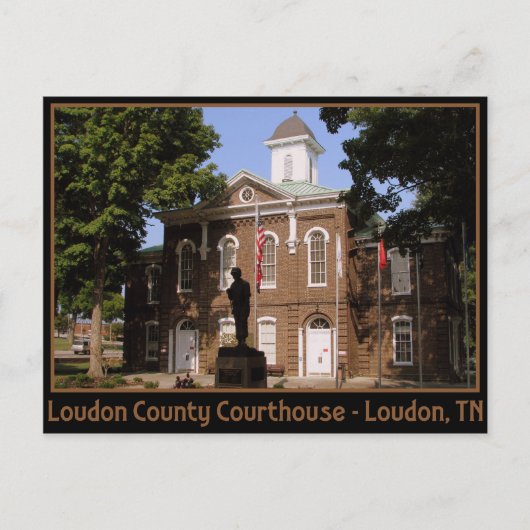 Loudon County Courthouse - Loudon, TN Briefkaart (Voorkant)
