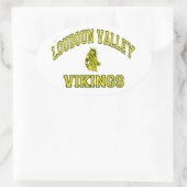 Loudoun Valley Vikings Ovale Sticker (Tas)