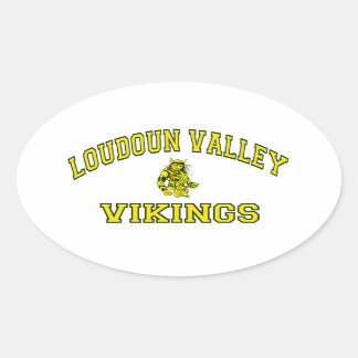 Loudoun Valley Vikings Ovale Sticker