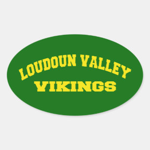 Loudoun Valley Vikings Ovale Sticker