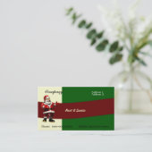 Louer un Carte de visite Père Noël (Debout devant)