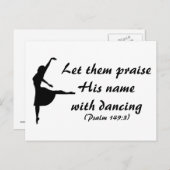 Louez-Le Avec Une Carte Postale De Danse (Devant / Derrière)