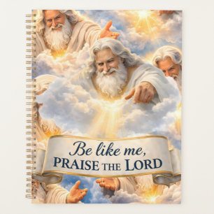 Louez le Seigneur cahier spirale chrétien céleste