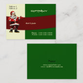 Louez un carte de visite de Père Noël (Devant / Derrière)