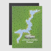 Lough Derg Ireland map (Voorkant / Achterkant)