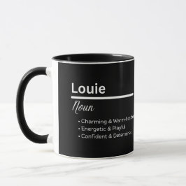 Louie Boy Name Definition Personalized Mug Mok