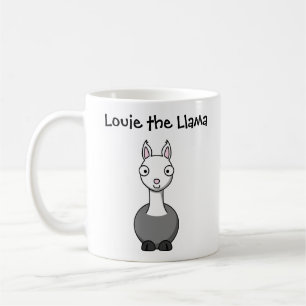 Louie de Lama Aangepaste Cartoon Kinderen Mok
