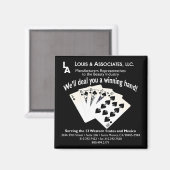 Louis & Assoc. 2 x 2 m² Magnet (Recto/Verso)