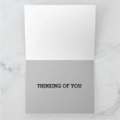 LOUIS ATTEND LA PENSÉE DE VOUS GRAY CAT Carte de v (Intérieur)