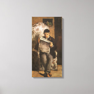Louis Auguste Cezanne Vader Van De Kunstenaar Leze Canvas Afdruk