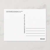 Louis-Charles Mahé de La Bourdonnais Briefkaart (Achterkant)