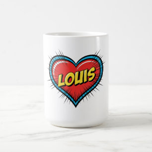 Louis Comic Pop Art Hart Naam Koffiemok