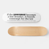 Louis D. Brandeis Olmstead tegen Verenigde Staten Skateboard (Horizontaal)