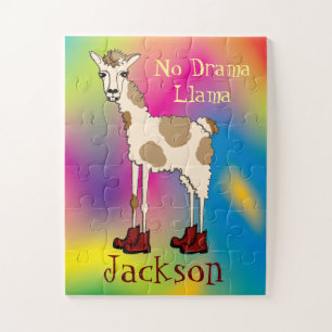 Louis de Llama Kinder Gepersonaliseerd Legpuzzel