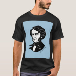 Louis-Hector Berlioz (op gekleurde achtergrond) T-shirt