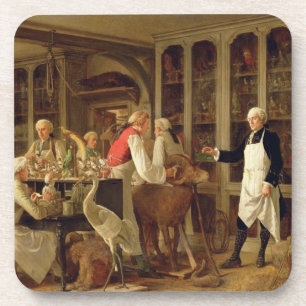 Louis Jean Marie Daubenton (1716-99) in zijn Labor Bier Onderzetter