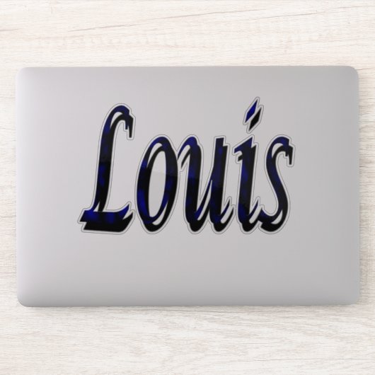 Louis Name Logo, Sticker (Computer)