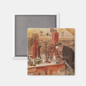 Louis Pasteur experimenteert Magneet (Voorkant / Achterkant)