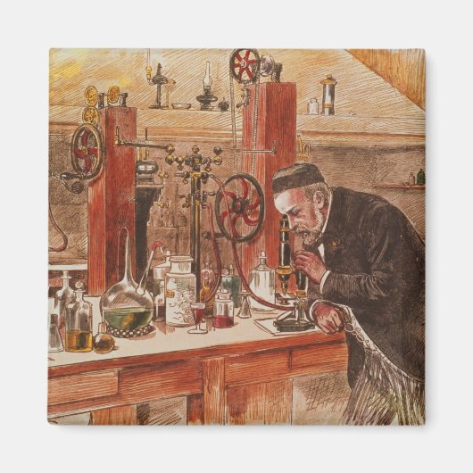 Louis Pasteur experimenteert Magneet (Voorkant)