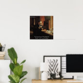 Louis Pasteur "Fortune" Wisdom Quote Poster (Bureau à domicile)