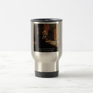 Louis Pasteur "Geluk" Citaat Cadeaus & T-shirts Reisbeker