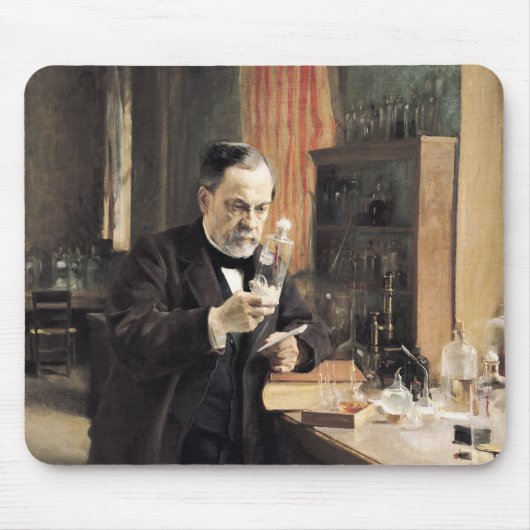 Louis Pasteur in zijn Laboratorium, 1885 Muismat (Voorkant)