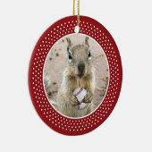 Louis Rally Squirrel Keramisch Ornament (Rechts)