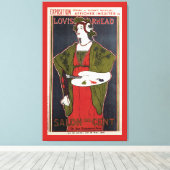 Louis Rhead ~ Salon des Cent Canvas Afdruk (Insitu (Houten vloer))