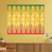 Louis Sullivan Truss Frieze Stencil Canvas Print (Insitu (Woonkamer))