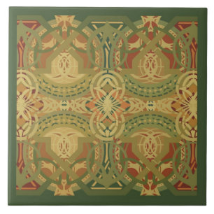 Louis Sullivan "Upper Beam Stencil Pattern" Tegeltje