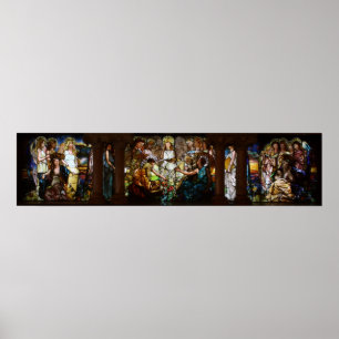 Louis Tiffany Glas in lood Education Poster