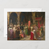 Louis VII de Young, koning van Frankrijk Briefkaart (Voorkant / Achterkant)