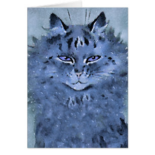 Louis vintage Wain enchantant la carte d'art de