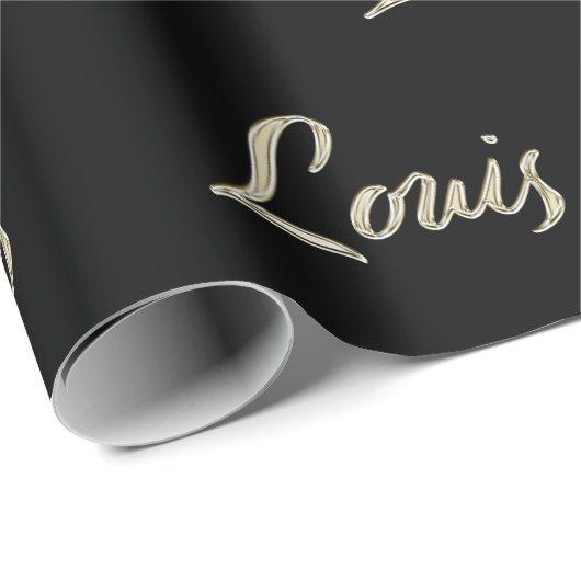 Louis Vorname Name edles Geschenkpapier Papier (Rol Hoek)