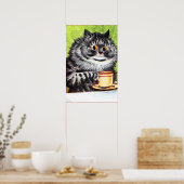 LOUIS WAIE CAFÉ CHAT BIG POSTER (Cuisine)