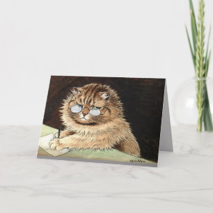 LOUIS WAIIS CAT ART PENSER DE VOUS Carte de voeux