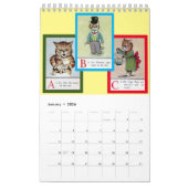 Louis Wain ABC Cats, Calendar Kalender (Jan 2026)