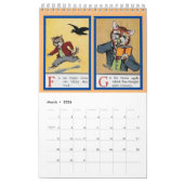 Louis Wain ABC Cats, Calendar Kalender (Mar 2026)